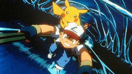 A scene from Pokeman.