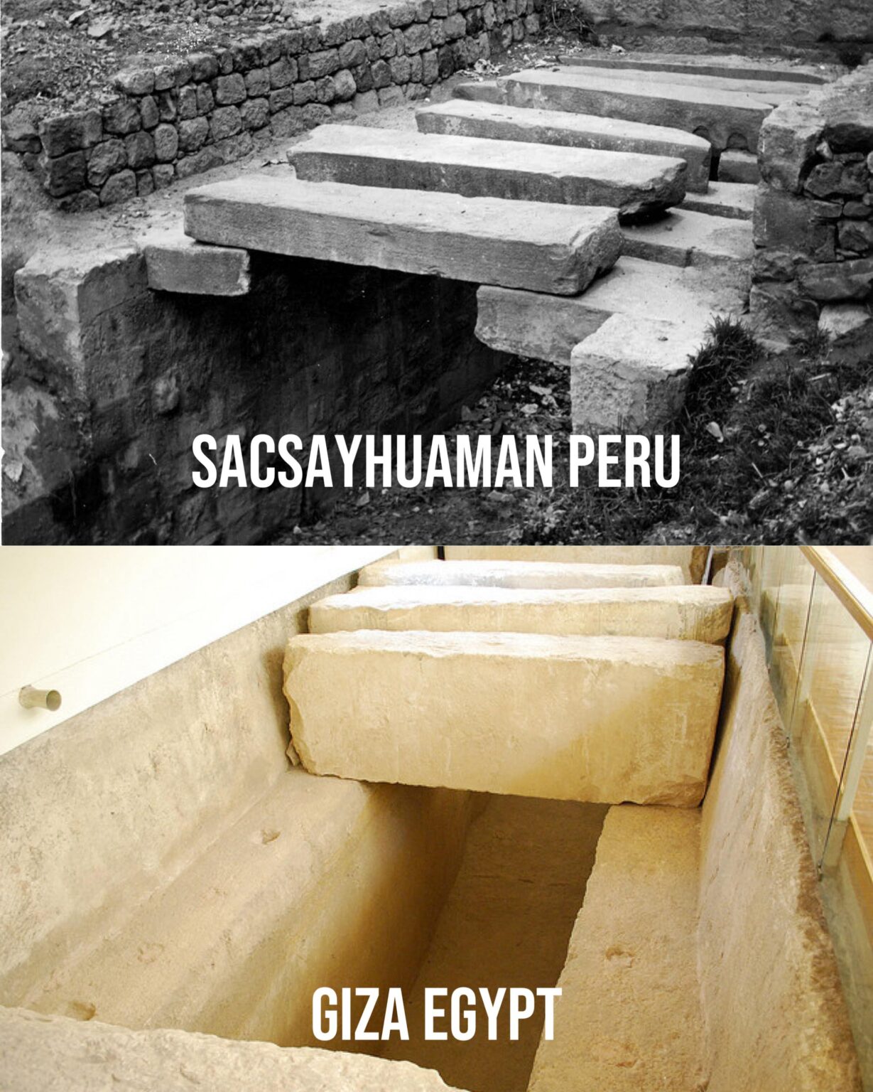 Sacsayhuaman and a Giza boat pit