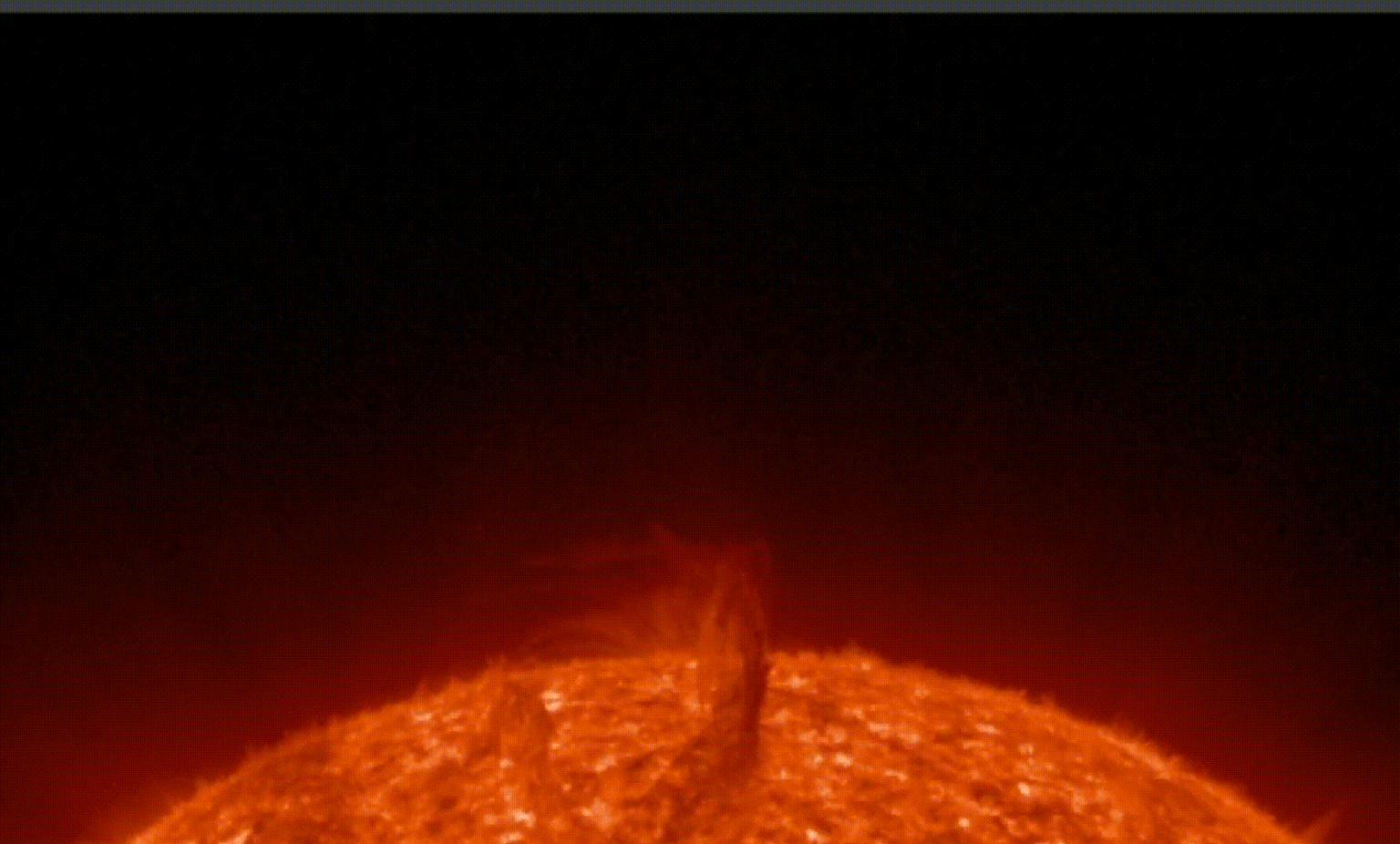 Stunning prominence lifting off the Sun’s northern limb. No impacts to Earth anticipated.- 2.3.26