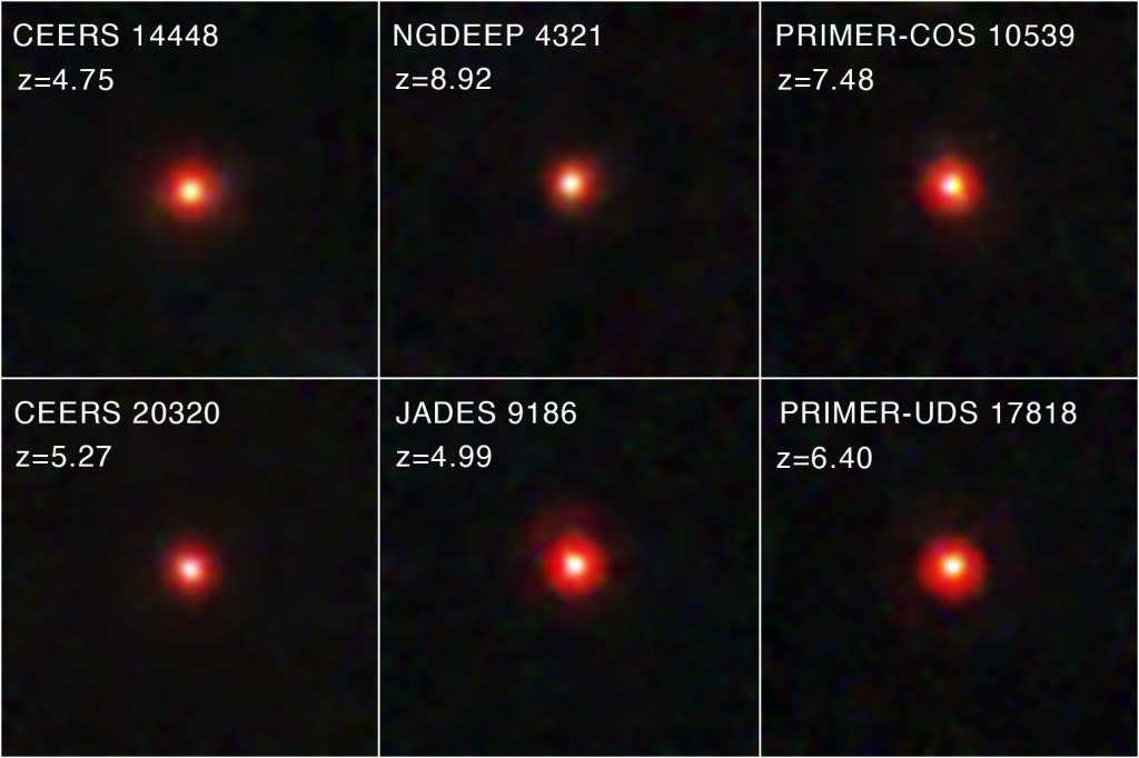 Astronomers compiled one of the largest surveys of red dots to date. NASA, ESA, CSA, STScI, Dale Kocevski (Colby College)