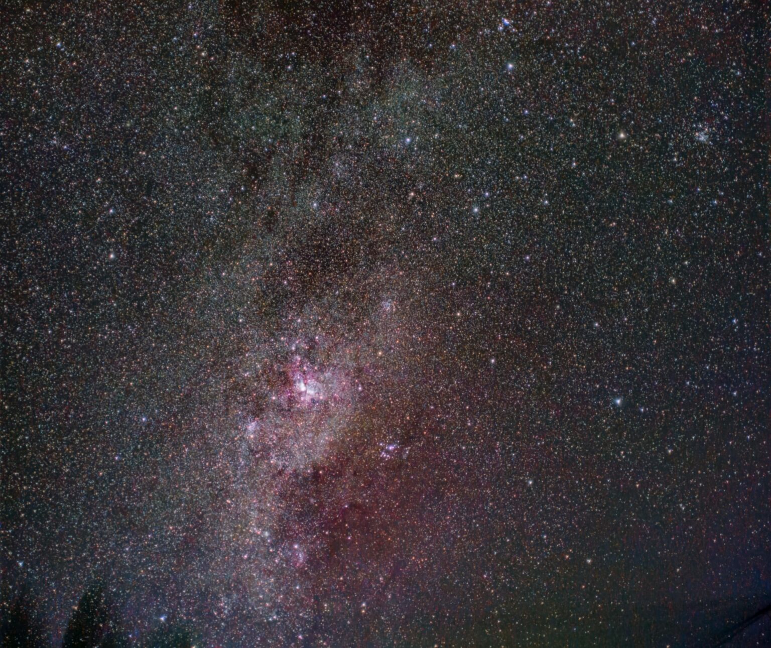 ETA Carina shot with my phone telephoto lens on a star tracker ETA Carina shot with my phone telephoto lens on a star tracker