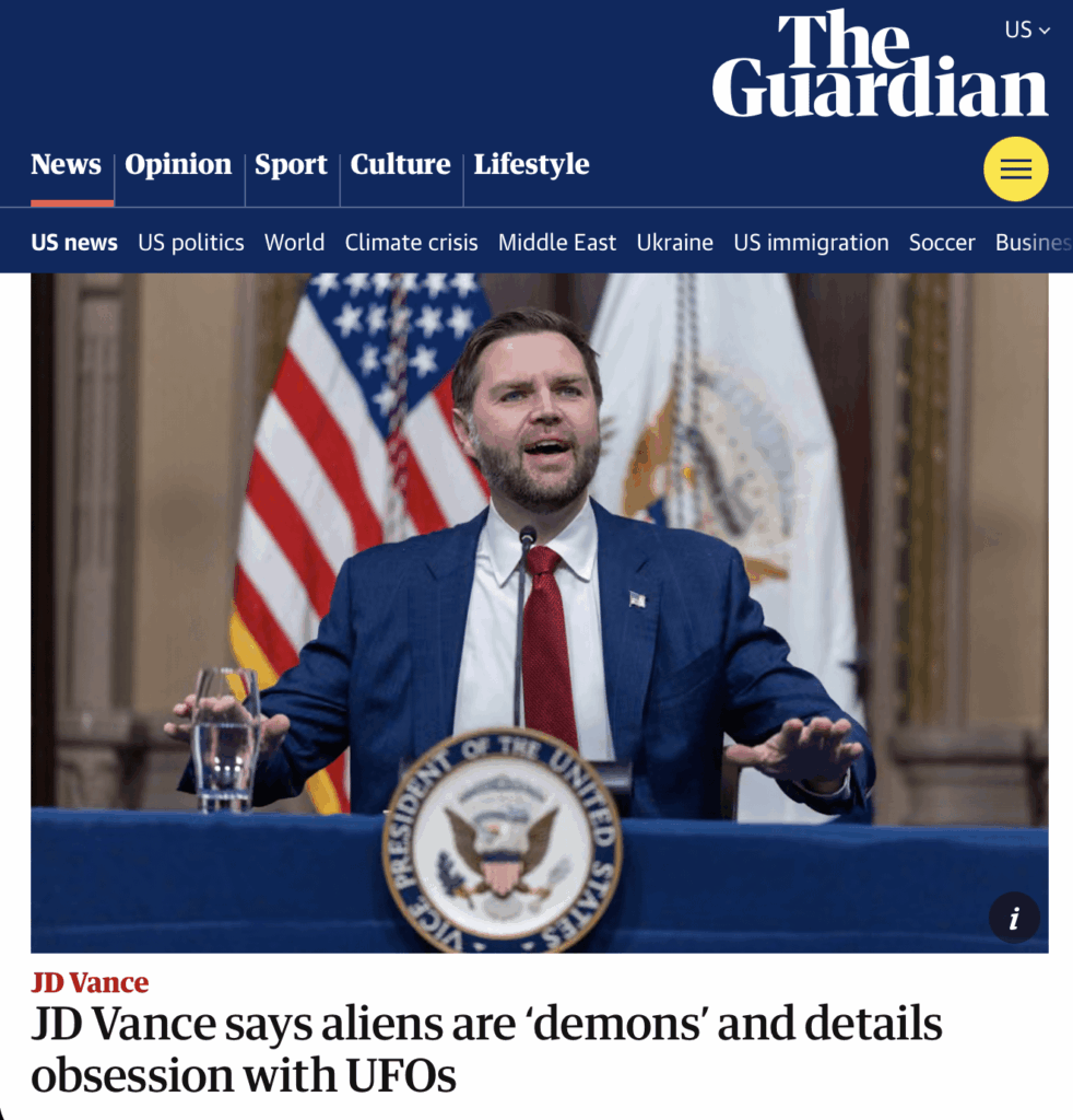 Leaders of the party most responsible for the UFO coverup over the last 5 years are now trying to convince the public that UFOs are "demons"