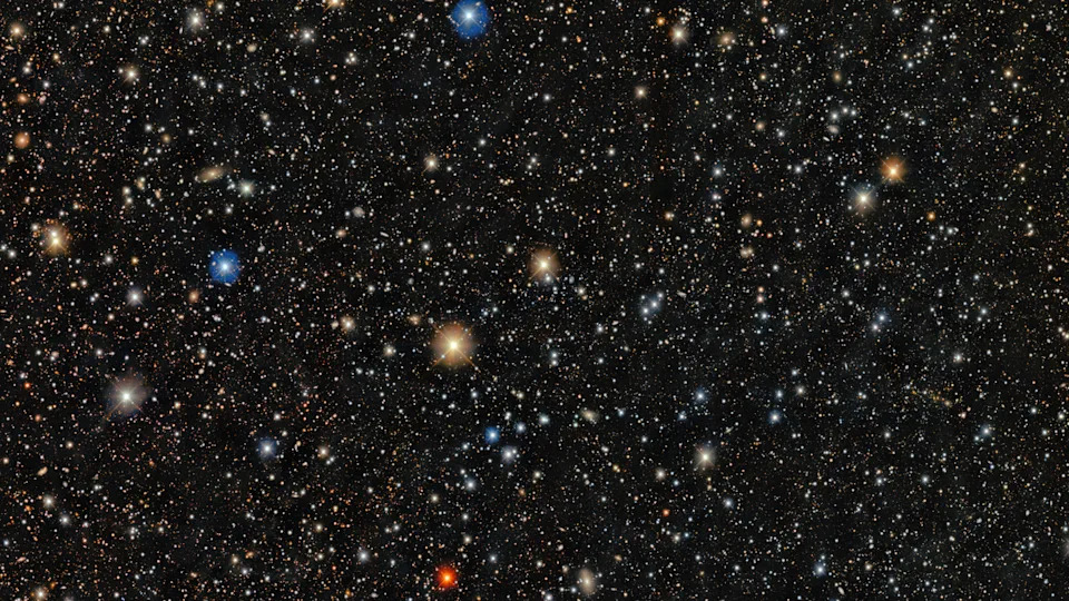  Tons of stars are seen against a dark sky. 