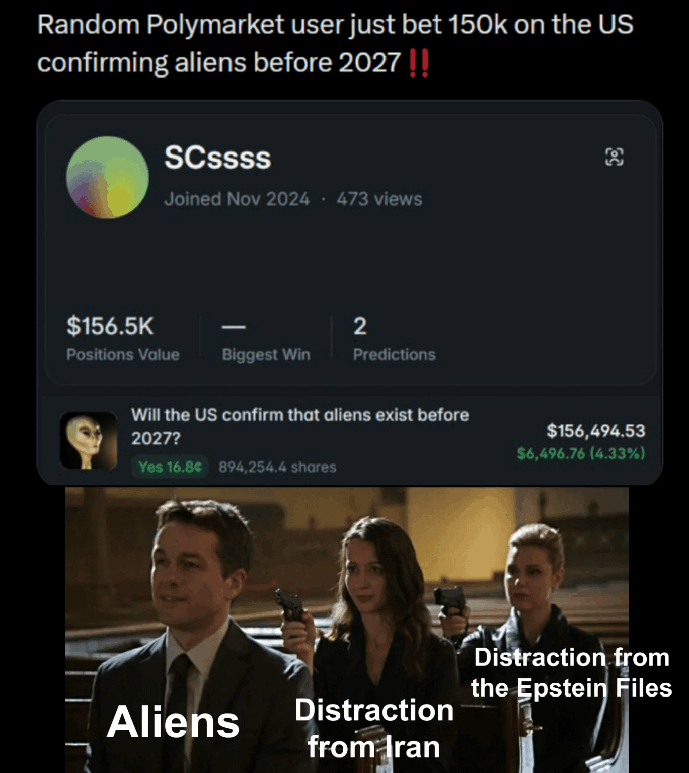 Aliens existing seems chill compared to everything else happening now