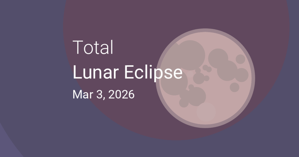 Lunar eclipse alert! Most of North America and parts of Asia/ Oceania have a total lunar eclipse tonight, March 2-3! Here’s a great resource to see when it happens in your location