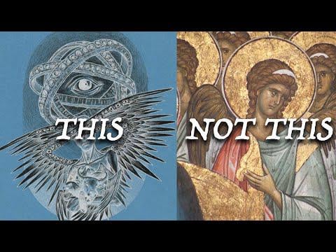 Strange Descriptions Of Angels In The Bible "Instead of those beautiful, angelic, humanoids the bible depicts bizarre animal/human hybrids, fiery winged beasts and wheels made of eyes"