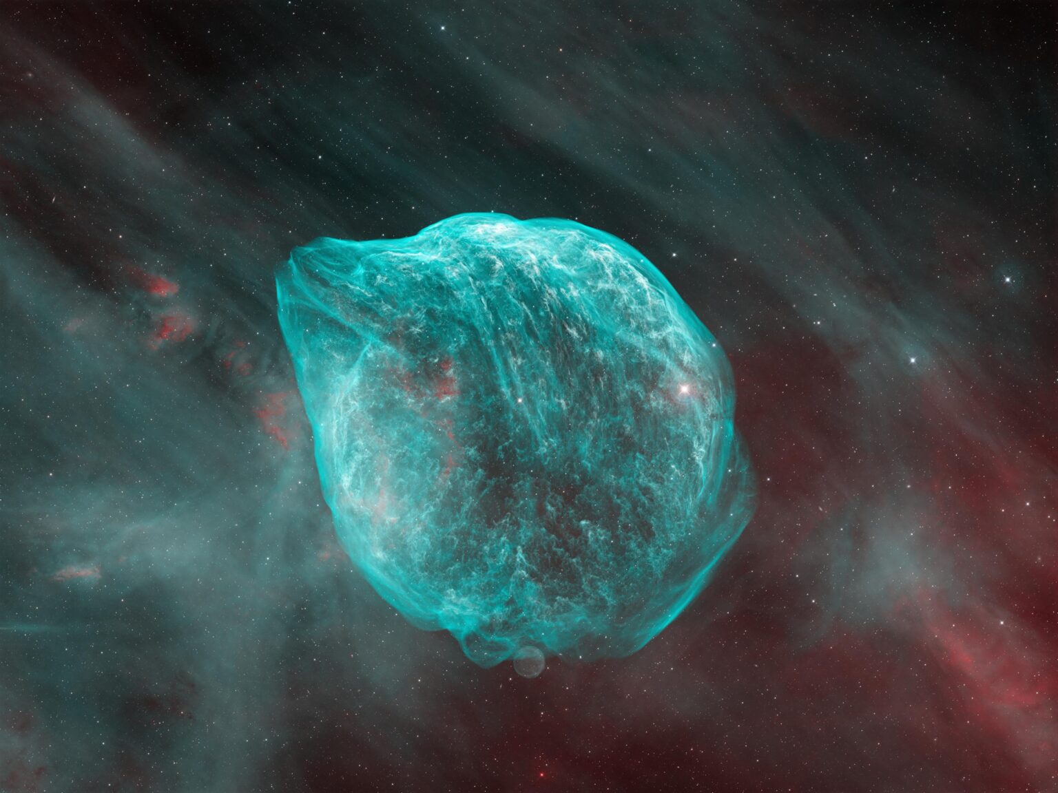 SH2-308 Dolphin Head Nebula