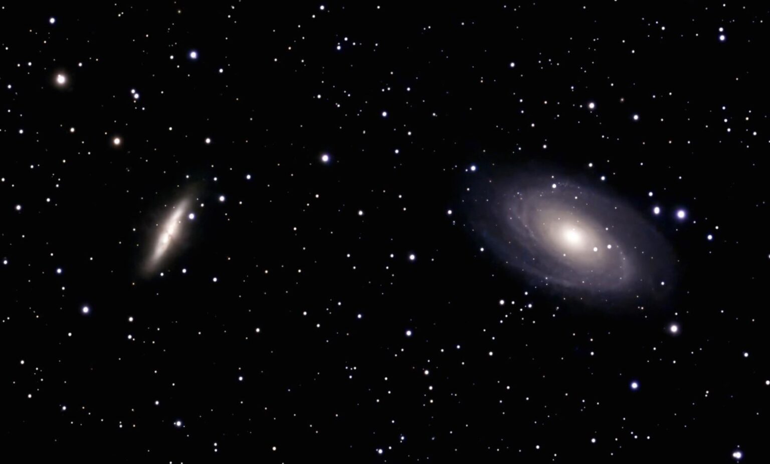 Tonight's Stunning Shot Of Bode's Galaxy & The Cigar Galaxy.