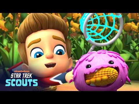 NickALive!: Scouts Go Hunting For CORN-EATING Aliens! 🌽 | Holodeck Rescues #10 | Ft. Tribbles | Star Trek: Scouts NickALive!: Scouts Go Hunting For CORN-EATING Aliens! 🌽