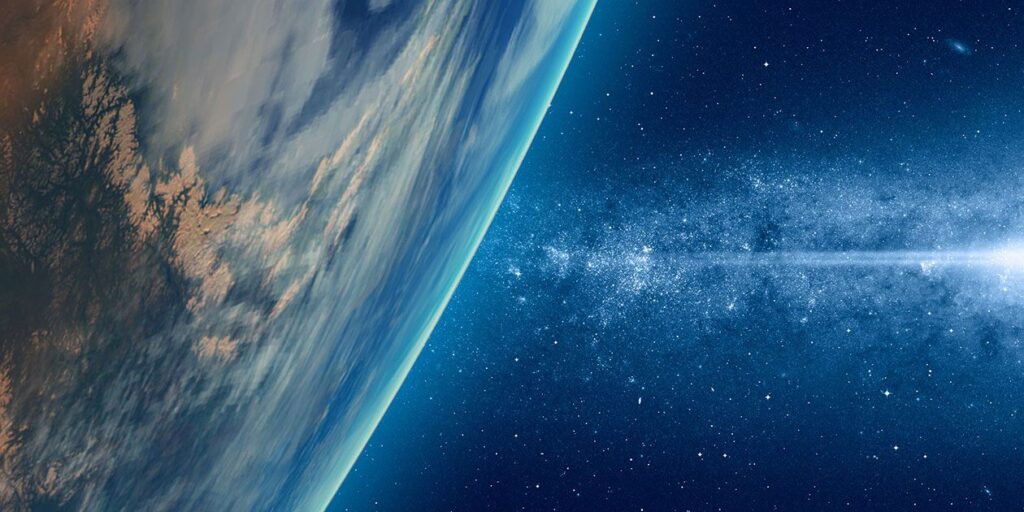 Image of Earth in space