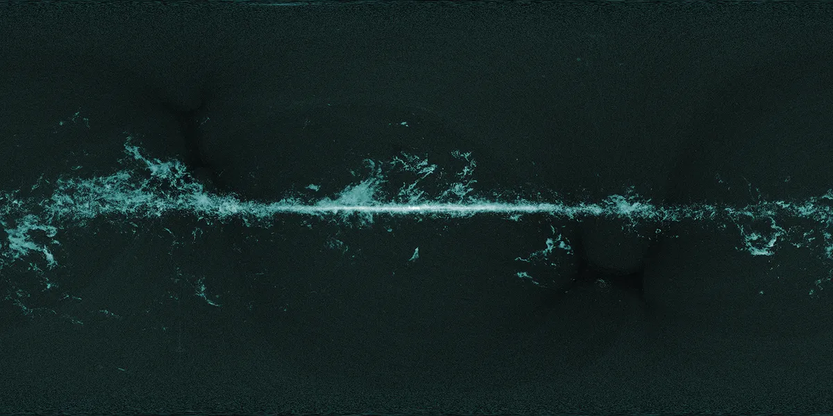The coldest gas in our Galaxy can form molecules such as carbon monoxide. This shows the regions where cold gas is collapsing to form stars.