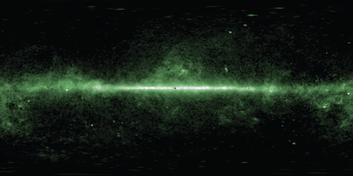 Dust particles can be set spinning in the galactic magnetic field at a rate of billions of rotations per second, emitting millimetre-wave light.