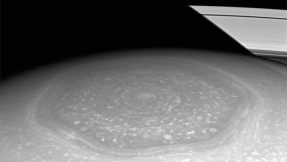 Saturn's north polar hexagonal storm. Just one of the mysterious features of the Saturnian system that the Cassini mission has revealed in close-up. Credit: NASA/JPL-Caltech/Space Science Institute