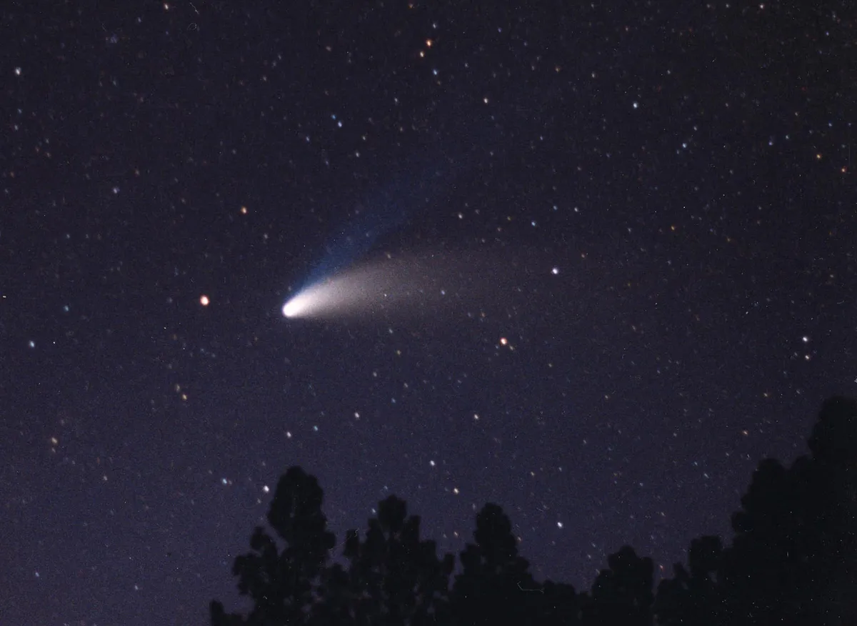 Comet Hale-Bopp, photographed by Alan Hale, Cloudcroft, New Mexico, 1996. Credit: Alan Hale (used with permission)
