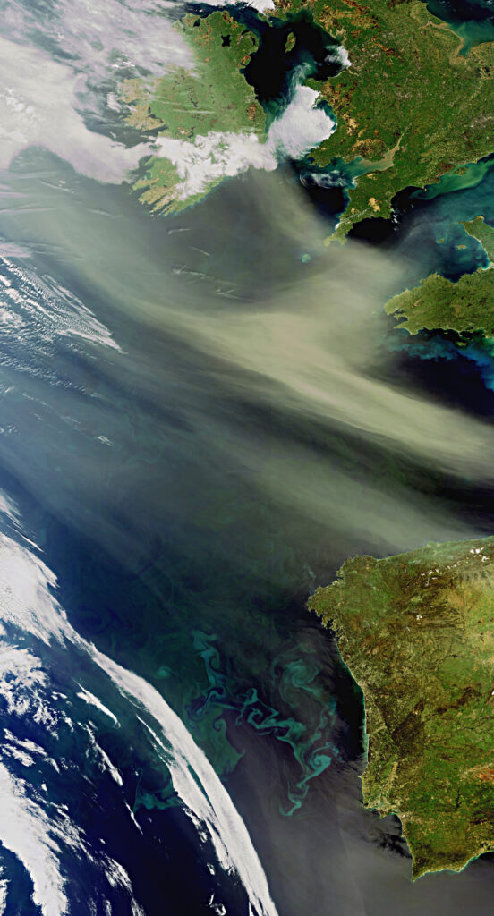 Earth from Space: Dust and plankton