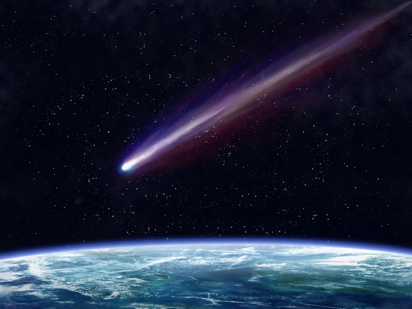 Comet approaching Earth.