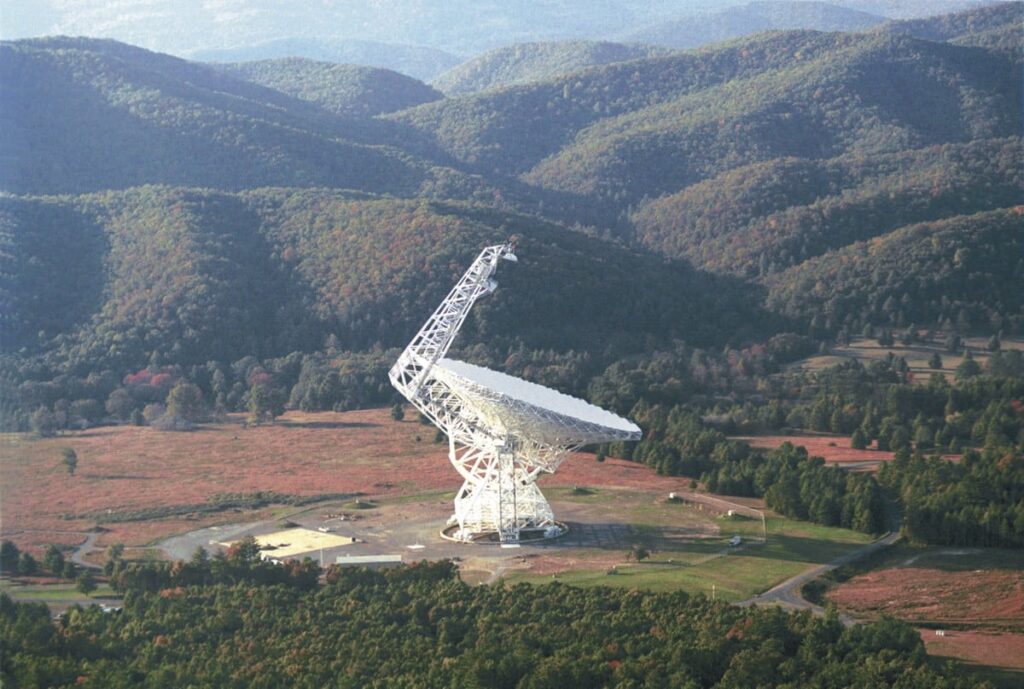 How Long Do Civilisations Last? The Green Bank Telescope is one of the radio telescopes used to search for alien civilisations (Credit : NRAO/AUI)