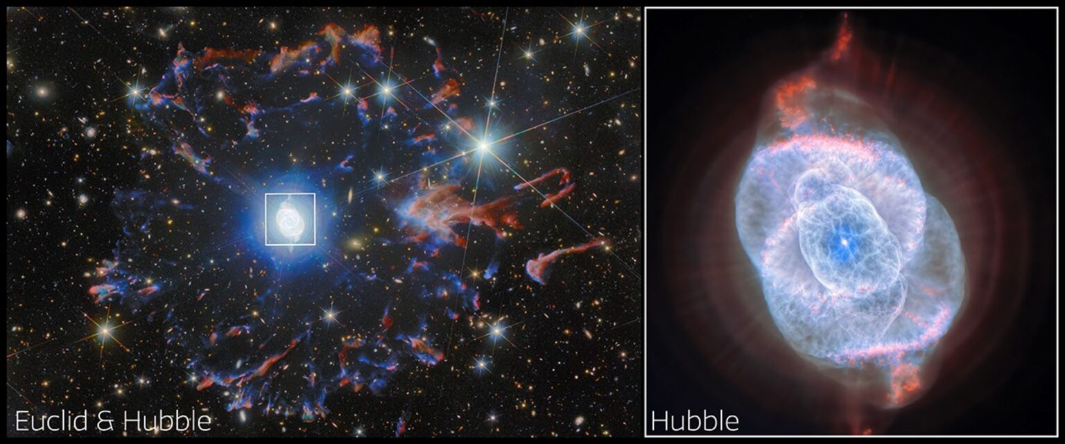 Hubble, Euclid Unite to Capture Cat’s Eye Nebula Hubble, Euclid Unite to Capture Cat's Eye Nebula