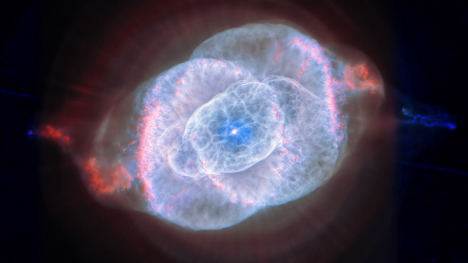 Hubble & Euclid zoom into cosmic eye