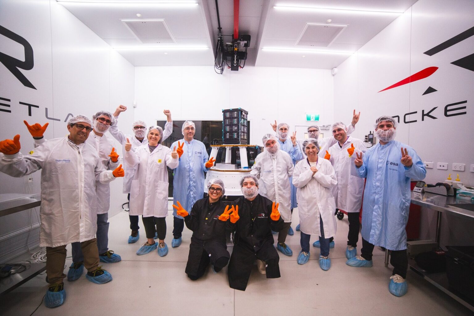 Integration of Celeste In-Orbit Demonstration CubeSats at Rocket Lab’s Māhia Launch Complex