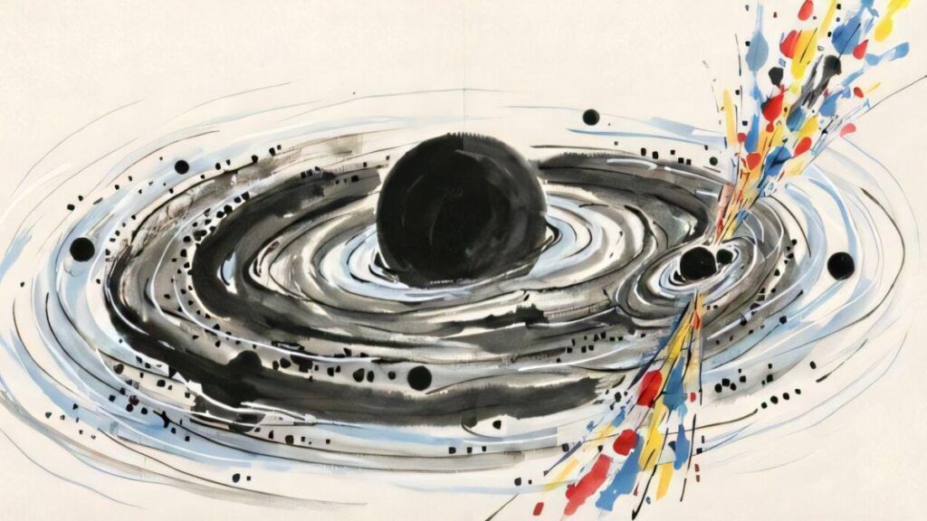 Astronomers May Have Seen Colliding Black Holes Trigger a Blaze of Light.Two stellar-mass black holes merging in the accretion disk of an active galactic nucleus triggered the blazing light.