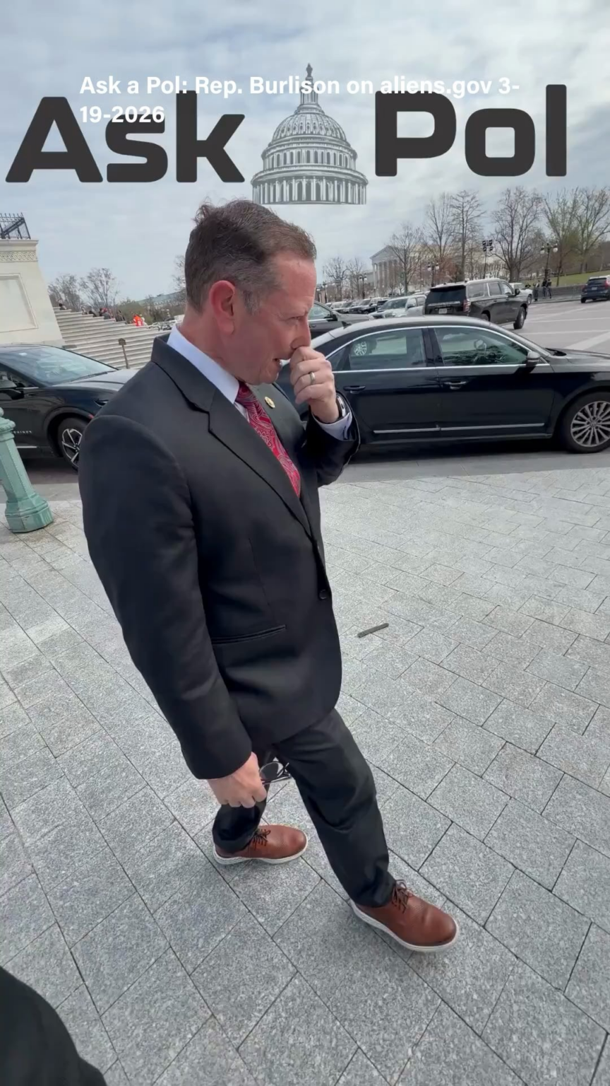 Mystery continues: Rep. Eric Burlison says aliens.gov could mean “illegal aliens” Mystery continues: Rep. Eric Burlison says aliens.gov could mean “illegal aliens”