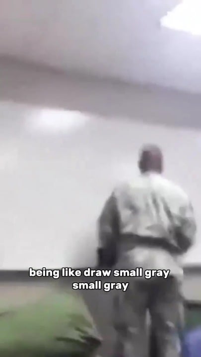 Army soldier about alien history!