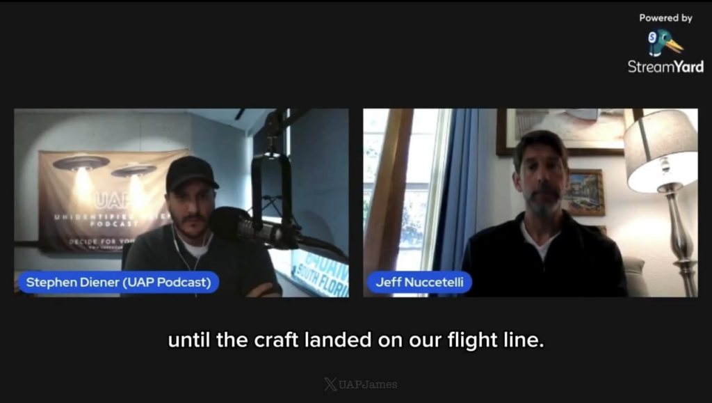 Jeff Nuccetelli: UAP landed at Vandenberg Air Force Base in 2003, OSI told witnesses to be silent and ‘stop reporting UFOs’ - “The craft landed on our flight line. We had a landing with witnesses… credible military witnesses that are still alive and willing to talk…