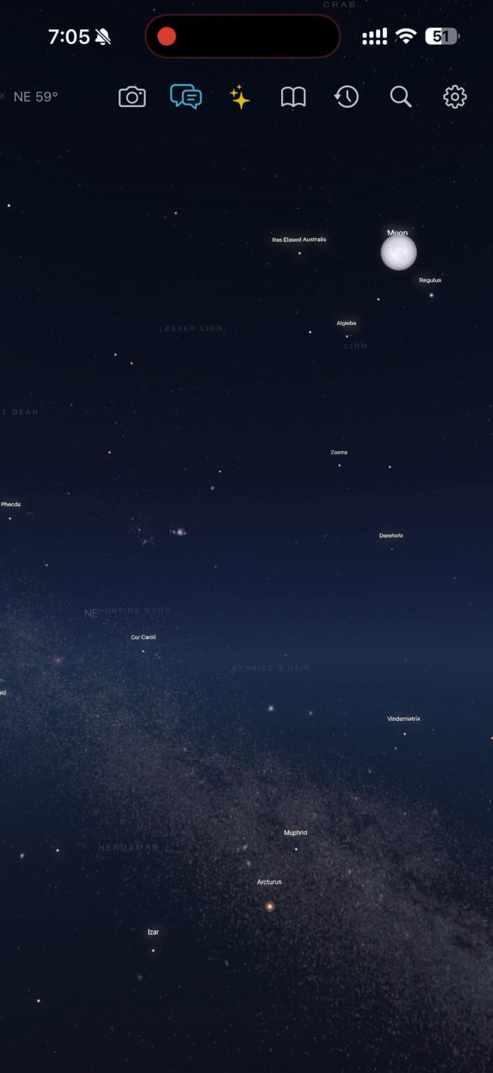 I built an app that identifies stars and constellations through your camera: here's what it looks like in action