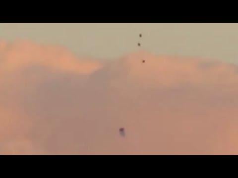 Exciting video footage of UFO jellyfish producing three small orbs over New York, 2022.