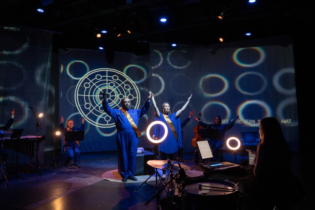 Third Angle New Music performed Maria Finkelmeier’s “Dies Irae, Desirée” at The Vault Theater in Hillsboro. Photo by Terrellyn Faye.