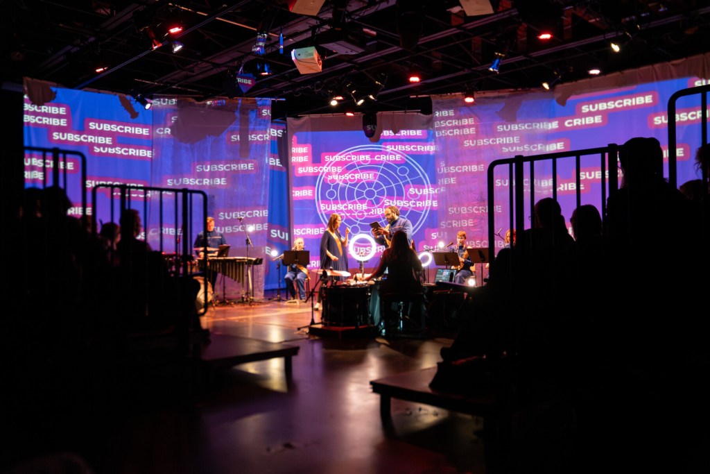 Third Angle New Music performed Maria Finkelmeier’s “Dies Irae, Desirée” at The Vault Theater in Hillsboro. Photo by Terrellyn Faye.