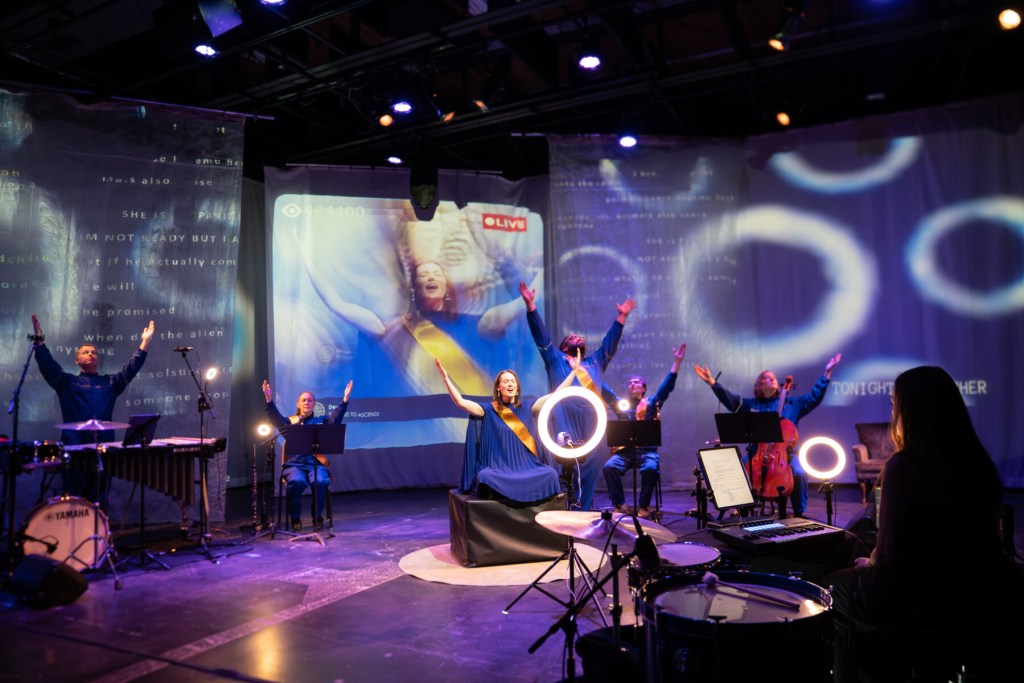 Third Angle New Music performed Maria Finkelmeier’s “Dies Irae, Desirée” at The Vault Theater in Hillsboro. Photo by Terrellyn Faye.