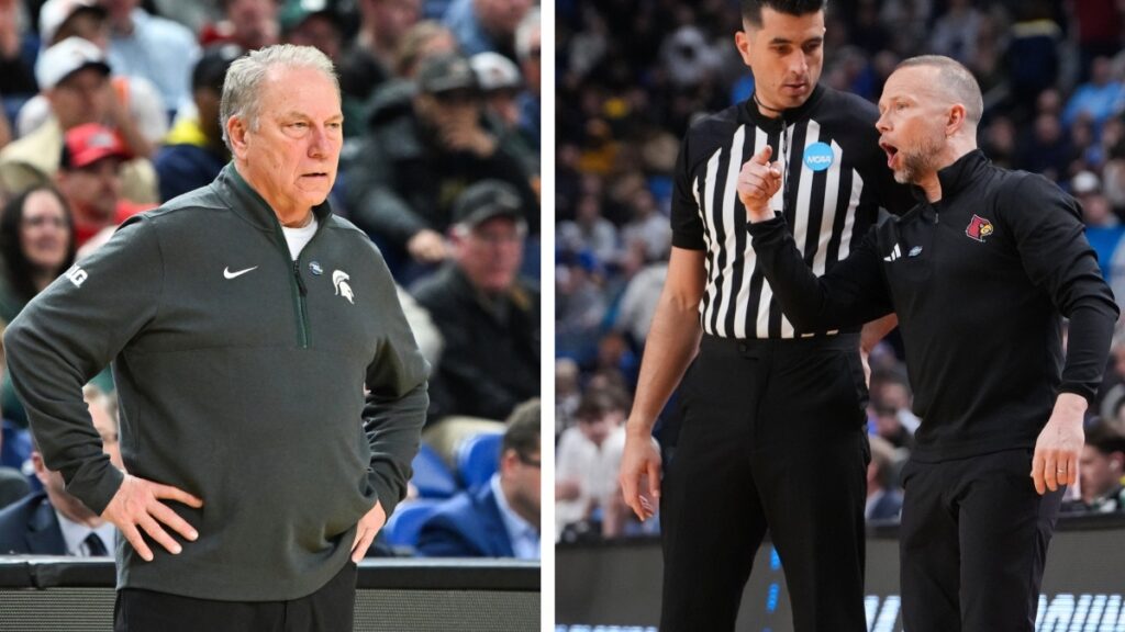 Before Facing Tom Izzo, Louisville’s Pat Kelsey Recalls ‘NASA-Like’ Visit to Michigan State Apple Store Logo