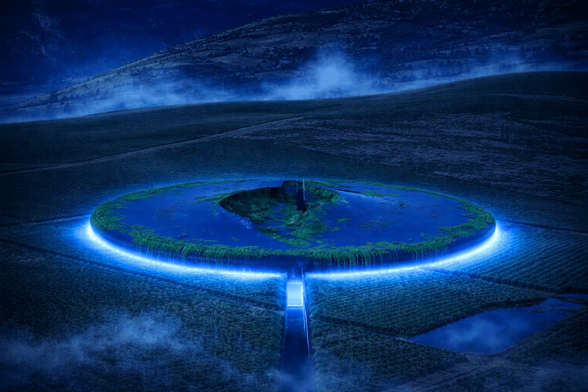 The winery during the night