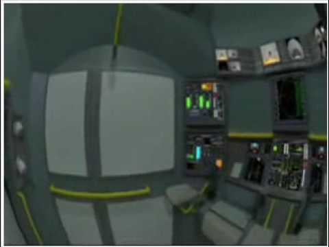 3D Interior of the Altair lander in glorious distorted 240p