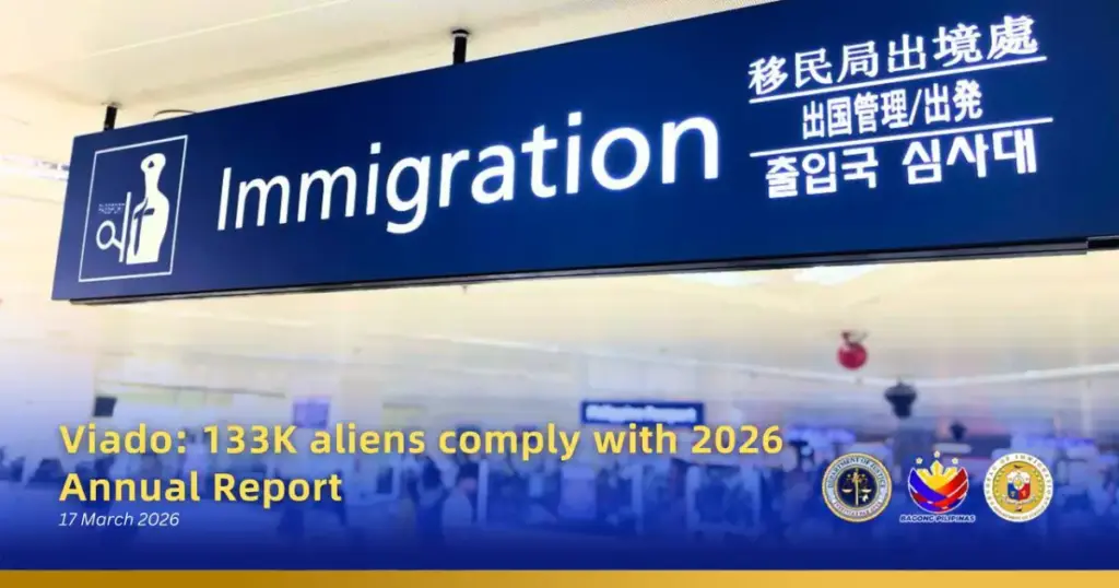 Viado: 133K aliens comply with 2026 Annual Report