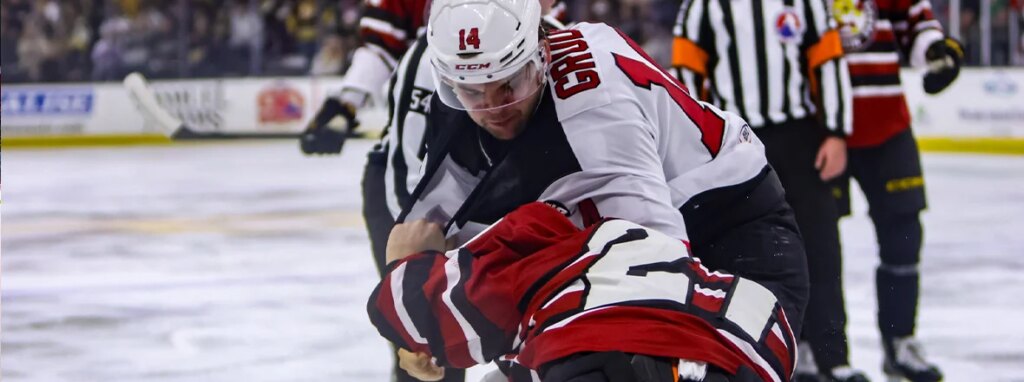 Comets Fall 5-2 in Feisty Affair in Providence Comets Fall 5-2 in Feisty Affair in Providence