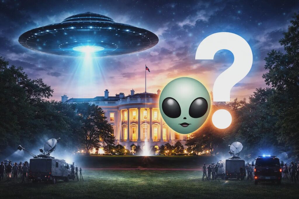 Stay Tuned: White House Alien Emoji Sparks Speculation Over “Trump Disclosure Directive”