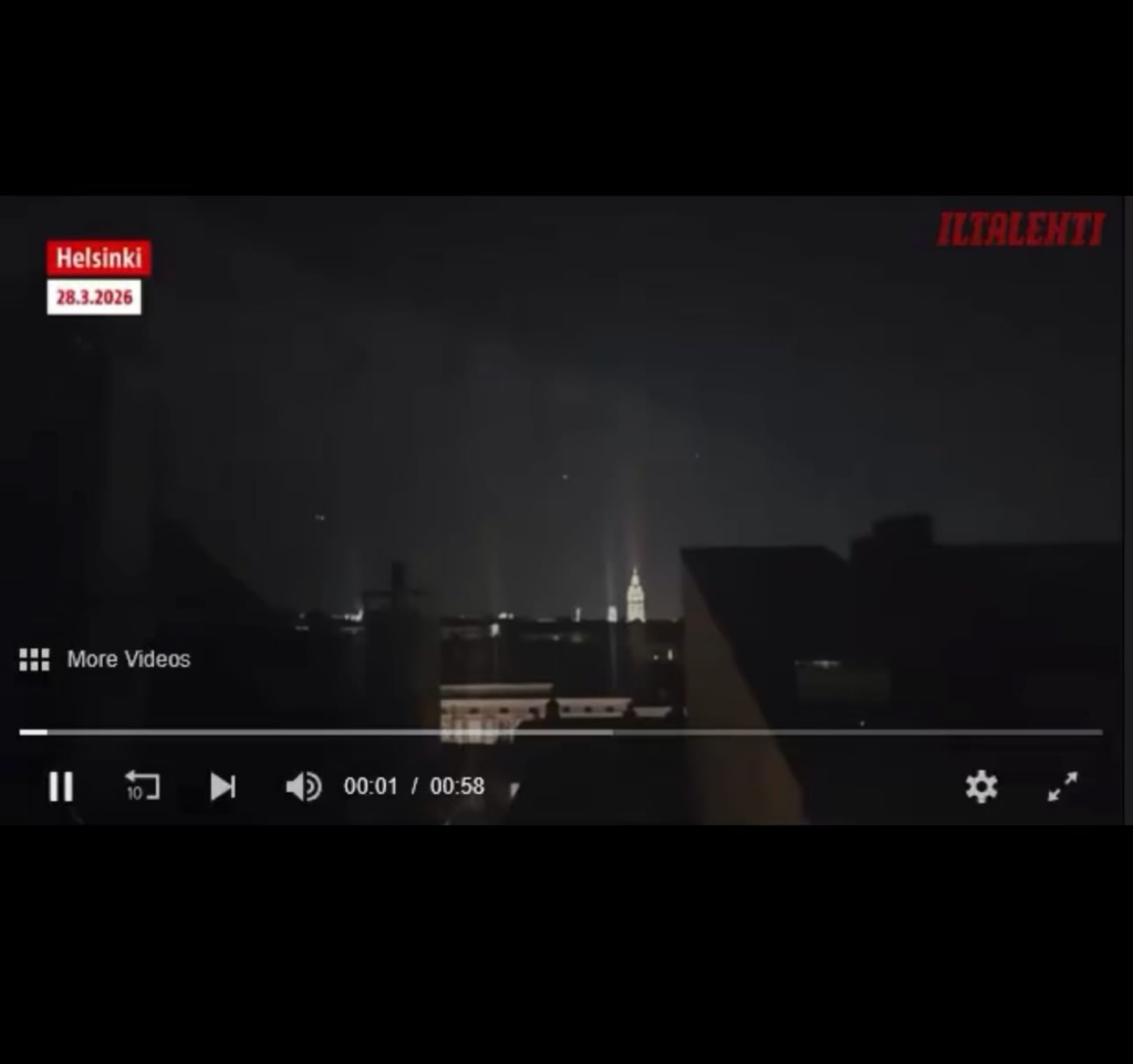 Multiple orbs over Helsinki Saturday