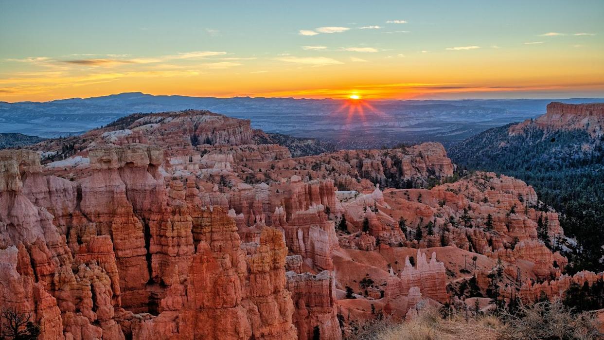 Bryce Canyon National Park, an American national park located in southwestern Utah.