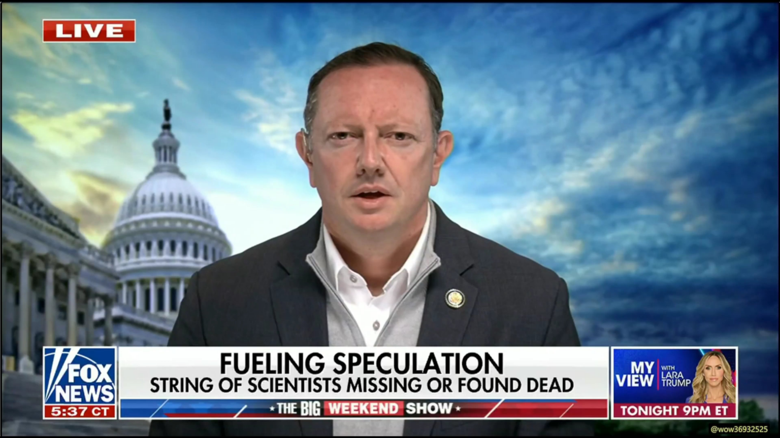 Rep. Eric Burlison on UFO files: "We're on the trail, and Hopefully Congress can at Least get Eyes on These Videos and Give Some Insights to the American People."