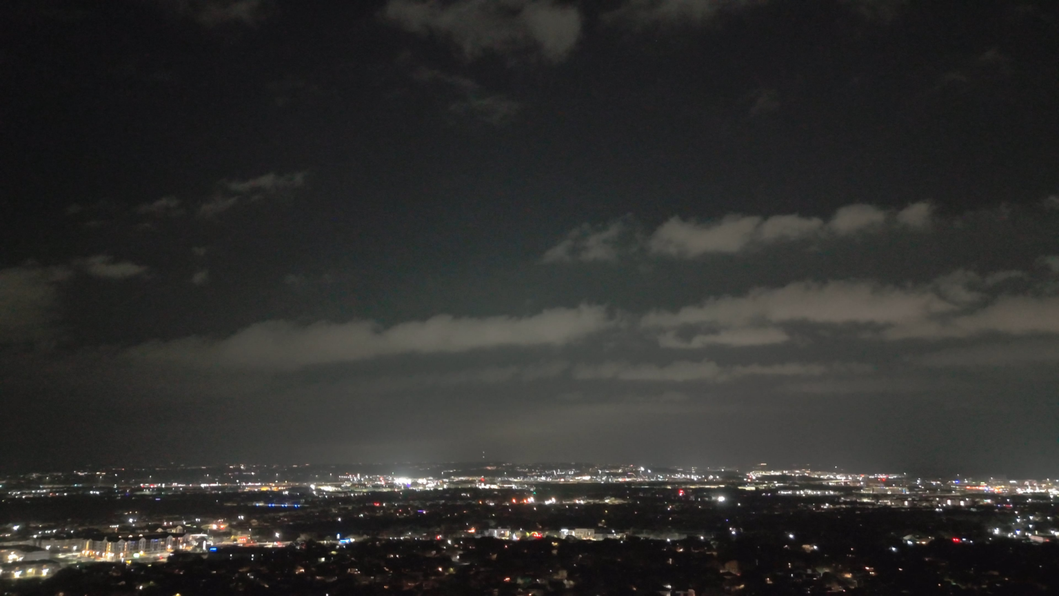 Caught this on my quadcopter while filming a distant storm