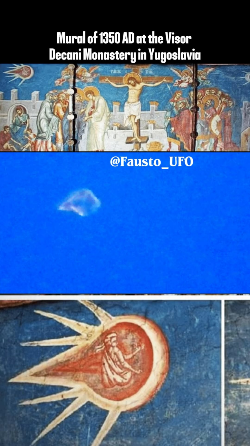 Full footage of a UFO filmed at 8:12 PM on May 24th, 2021, in Culver City, CA; recorded on a Nikon P1000 - It resembles a UFO depicted in a 1350 AD Mural at the Visor Decani Monastery in Yugoslavia