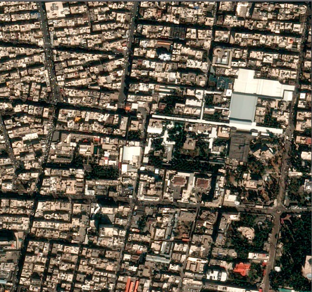 The Iranian Supreme Leader’s compound pictured in a satellite image before a strike on Saturday