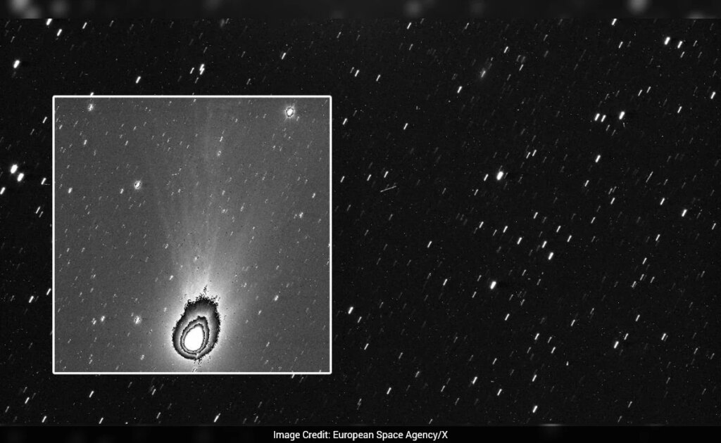 European Space Agency’s Spacecraft Captures Close-Up Image Of Interstellar Comet Releasing Dust European Space Agency's Spacecraft Captures Close-Up Image Of Interstellar Comet Releasing Dust