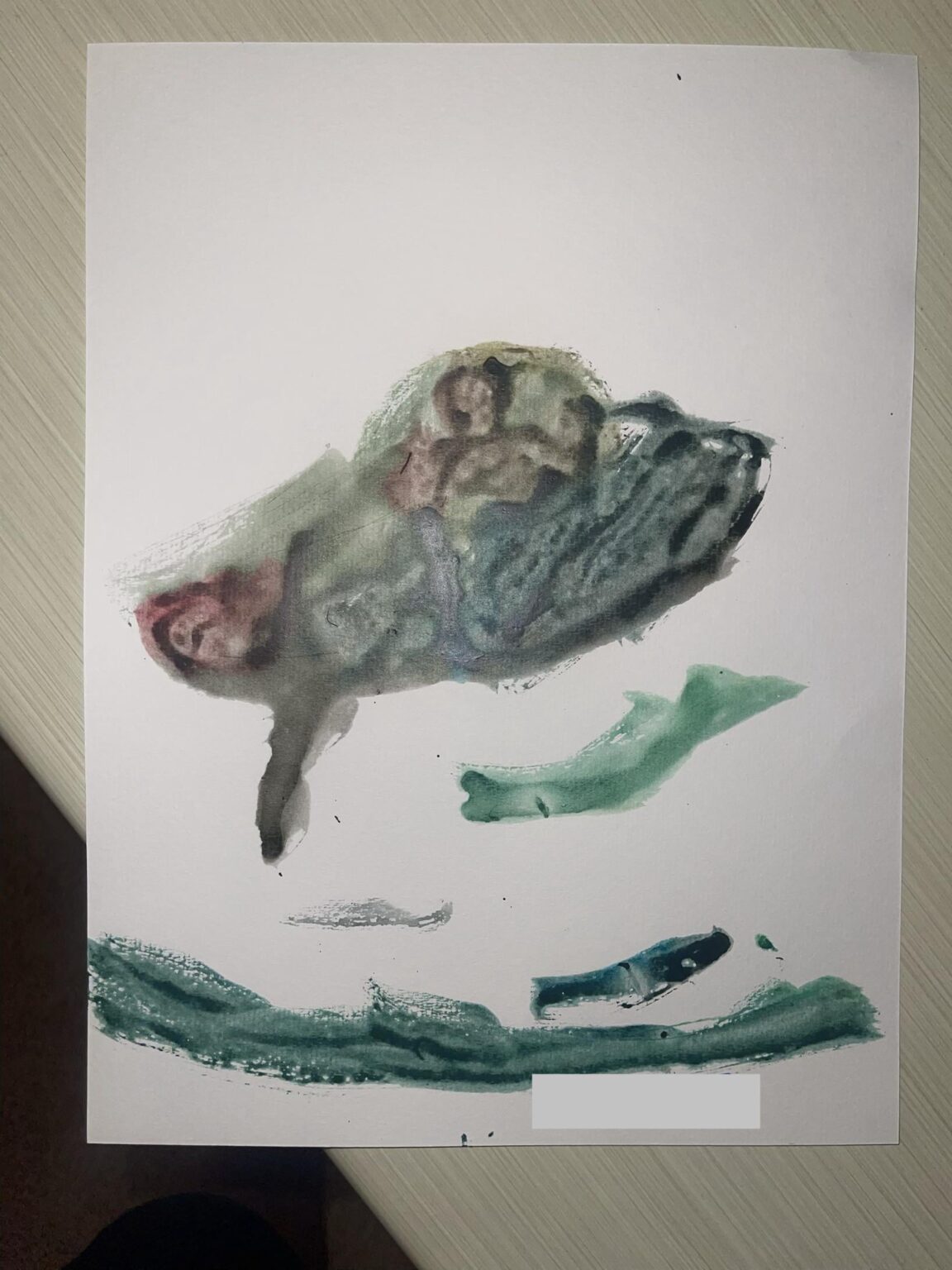 Daughter having nightmares and drew this today