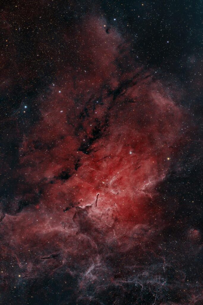 NGC 6820 Nebula & NGC 6823 Open Cluster