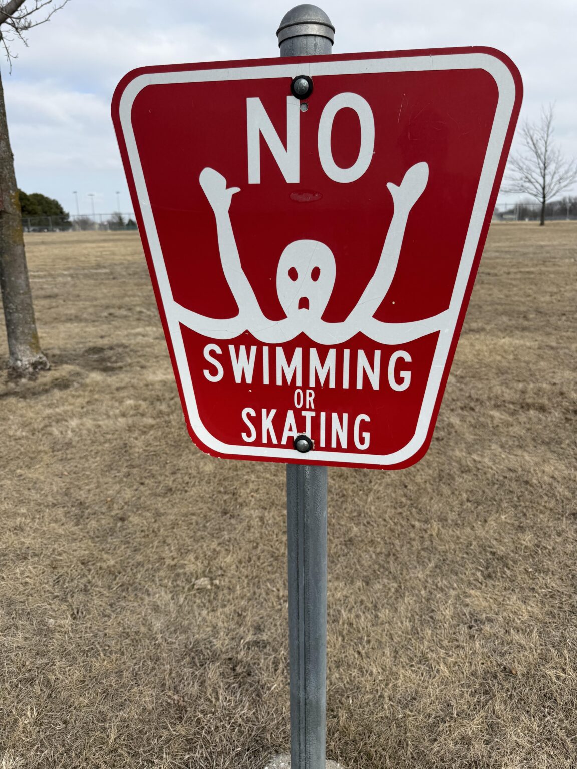 No swimming