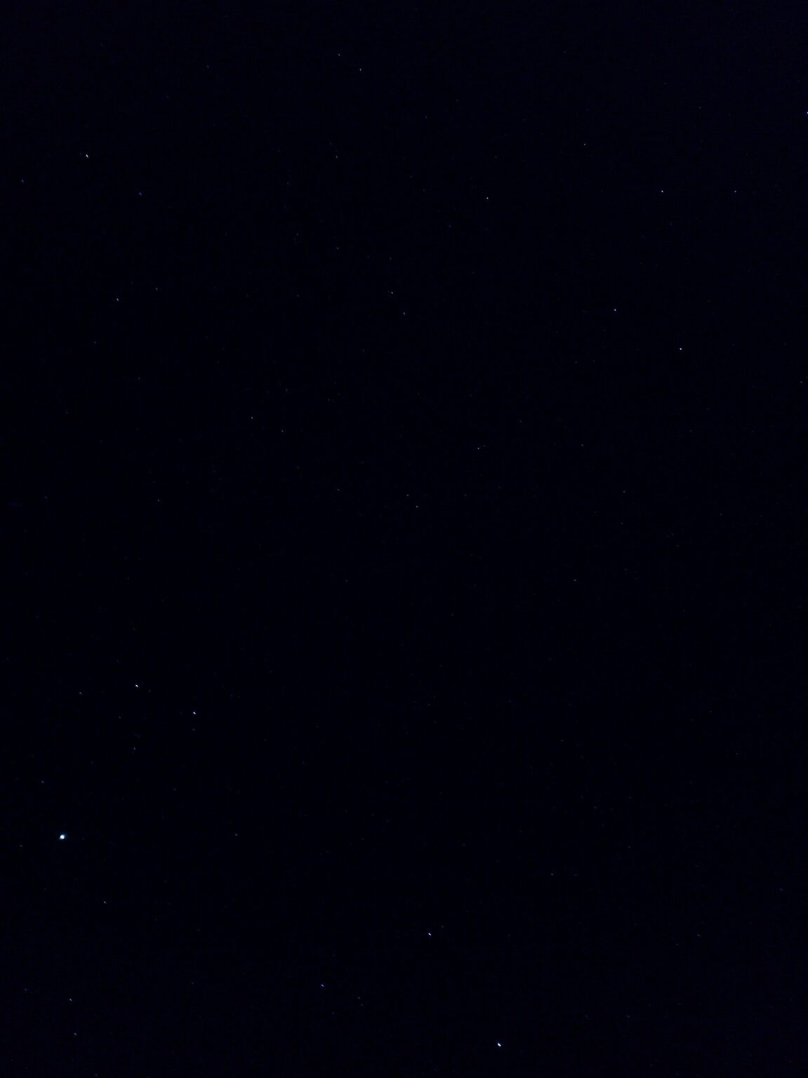 Night sky, photographed with a phone.